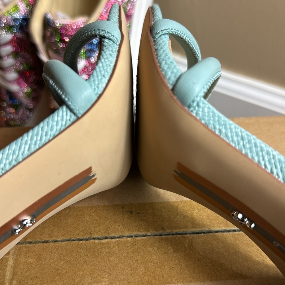 NWTIB • Sam Edelman • Womens Kia Block Heel Sandal • Tide Blue • Size 9 😍 - Picture 8 of 17